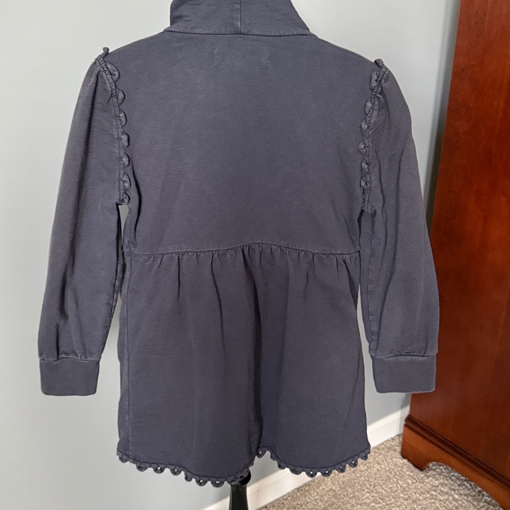 Anthropologie Charcoal Hooded Sweatshirt - Picture 4 of 8